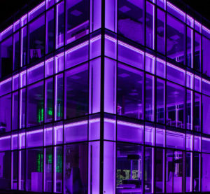 purple office building